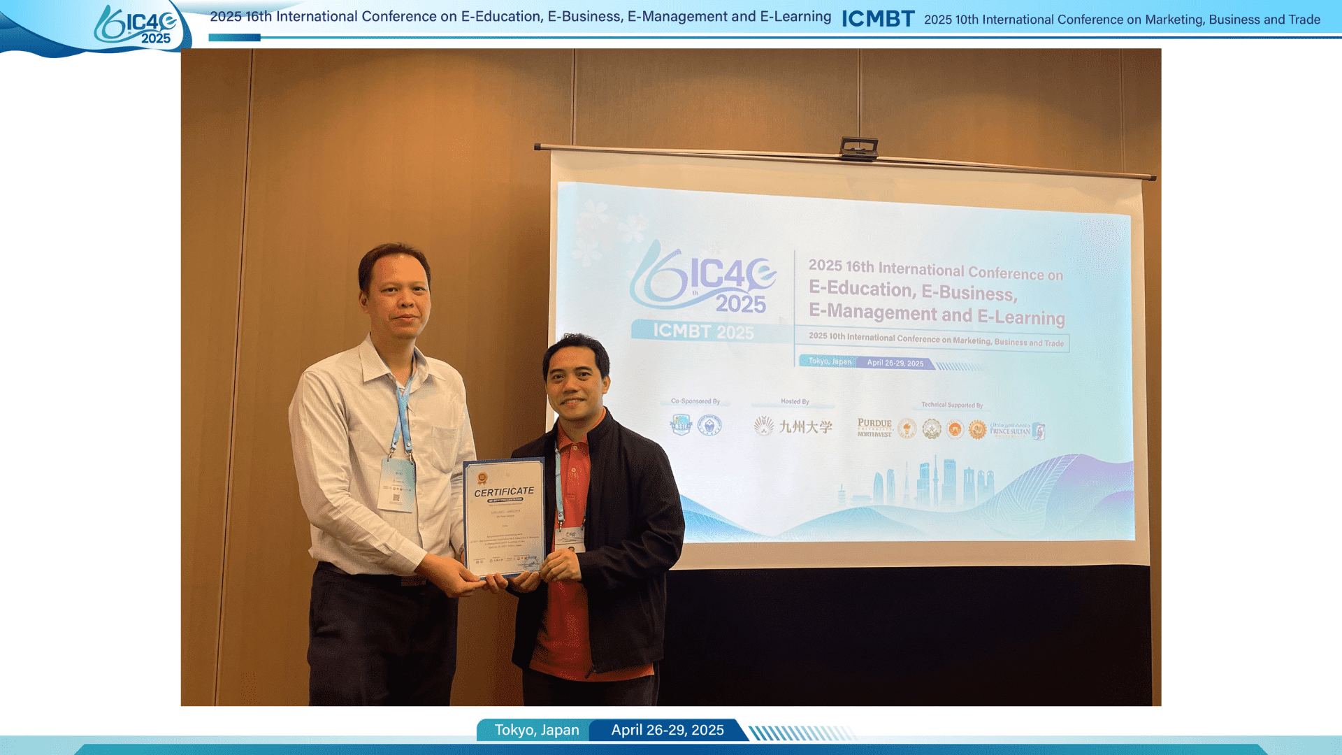 Best Presentation Award Winner - Onsite Session 17